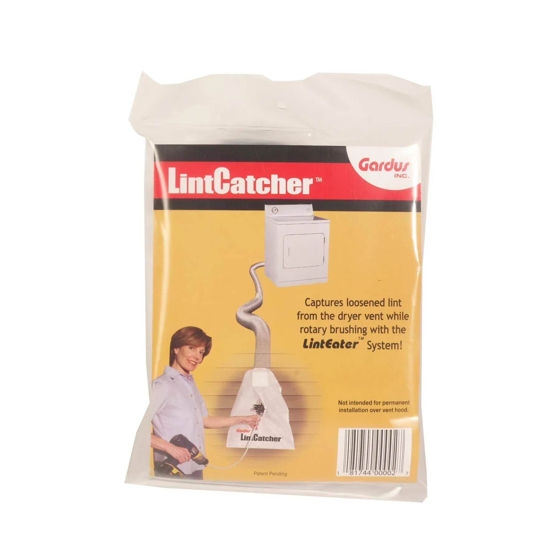 Gardus Lint Catcher Dryer Vent Lint White Collection Bag Cover R4203613