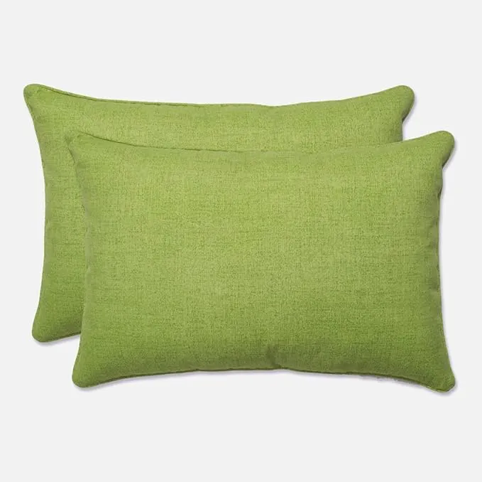 Baja Lime Green Oversized Rectangle Throw Pillow, Set of 2 - Contemporary - Outdoor Cushions And Pillows - by Pillow Perfect Inc | Houzz