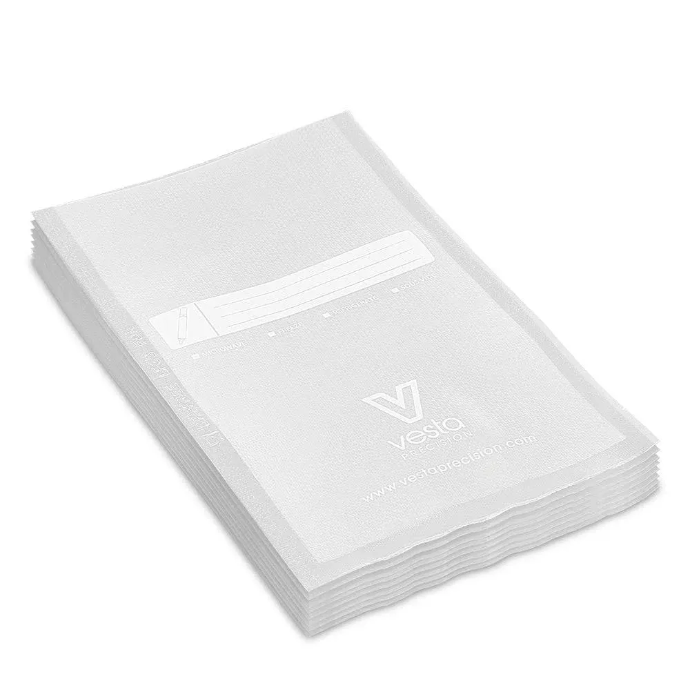 Vesta Precision Vacuum Sealer Bags | 8x12 inch 100 Count | Quart | Clear and ...