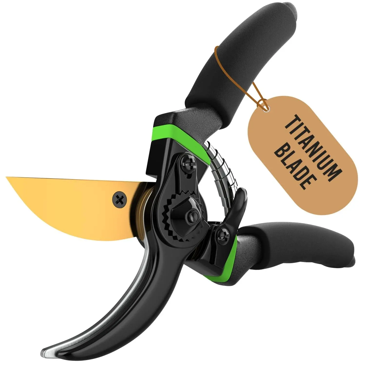 GrowIT 8" Professional Titanium Bypass Pruning Shears (T13) - Super Sharp Premium ...