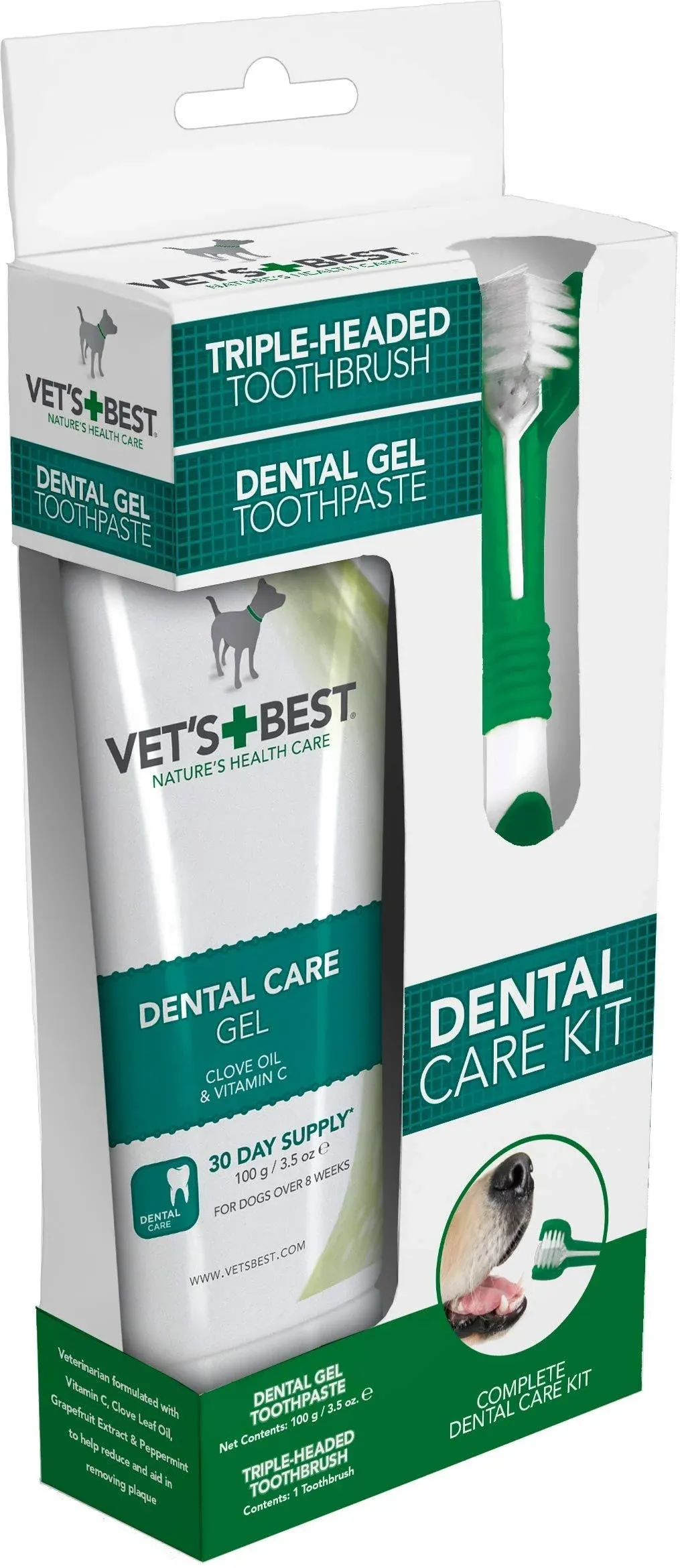 Vet's + Best Toothbrush and Toothpaste 103 ml