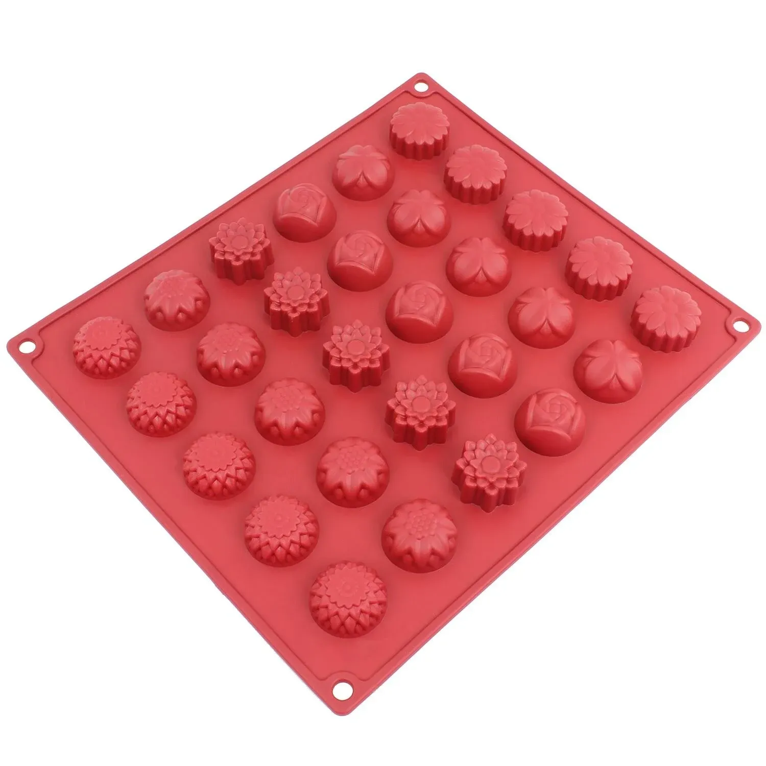 Freshware 30-Cavity Silicone Flowers Mold - Contemporary - Candy And Chocolate Molds - by Freshware | Houzz