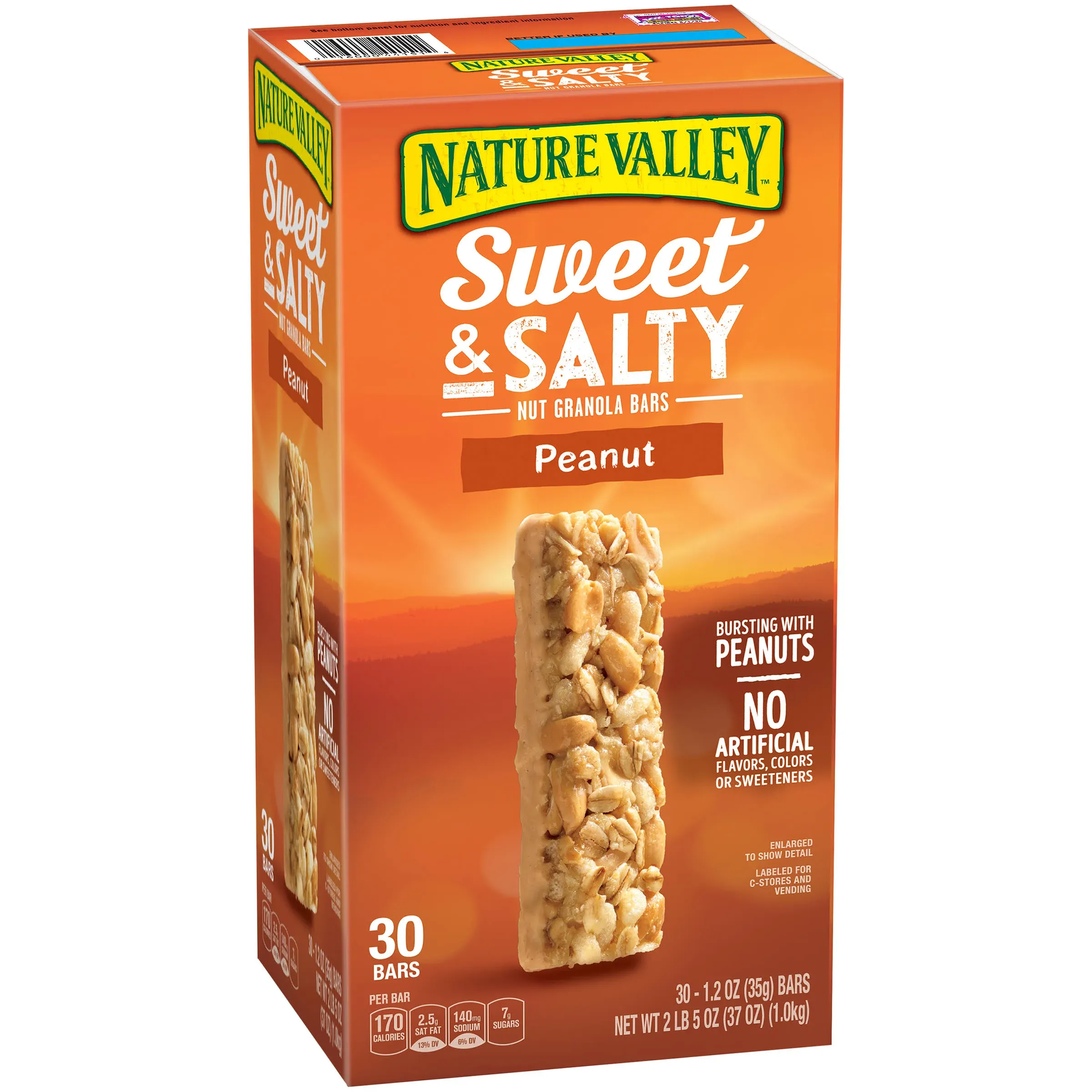 Nature Valley Sweet and Salty Granola Bars, Peanut, 30 ct