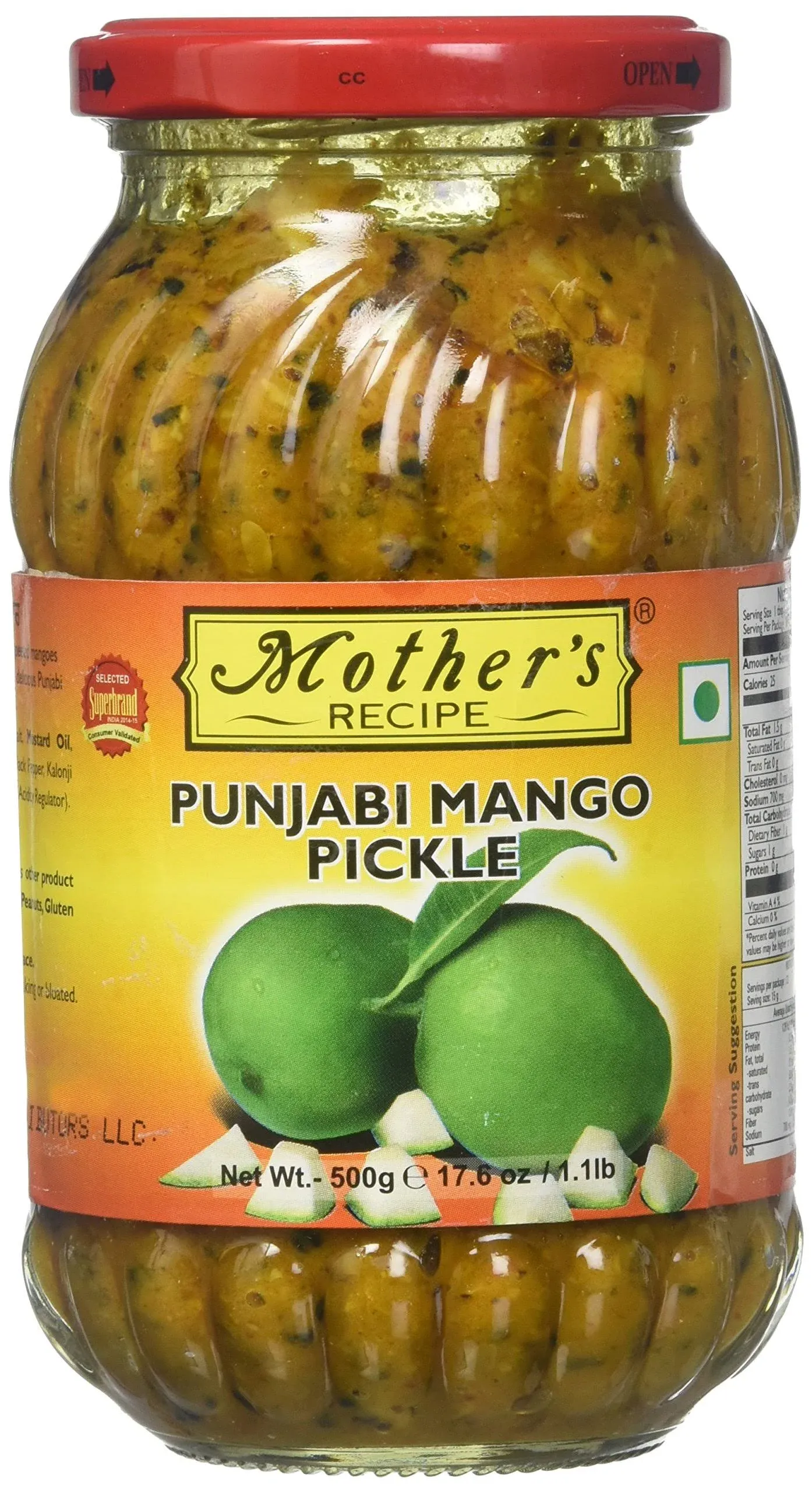 Mother's Recipe Punjabi Mango Pickle - 500 G