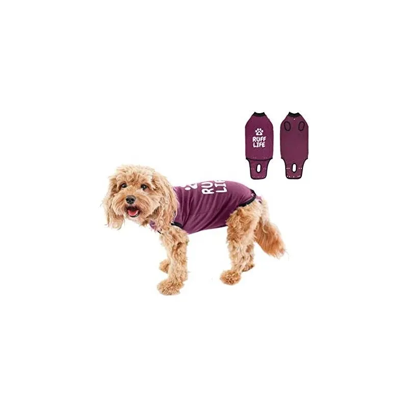 BellyGuard Onesie Dog Recovery Apparel, Maroon, XX-Large