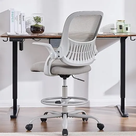 Smug Drafting Chair Tall Office Chair, Tall Standing Desk Chair Counter Height ...