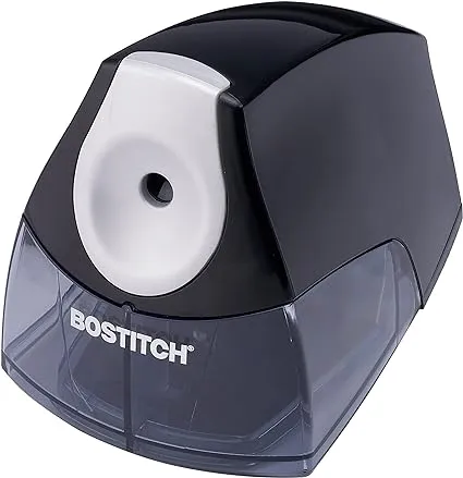 Bostitch Personal Electric Pencil Sharpener - HHC Cutter Tech, Stall-Free Motor, High Capacity Tray, 7Yr Warranty (EPS4-BLACK)