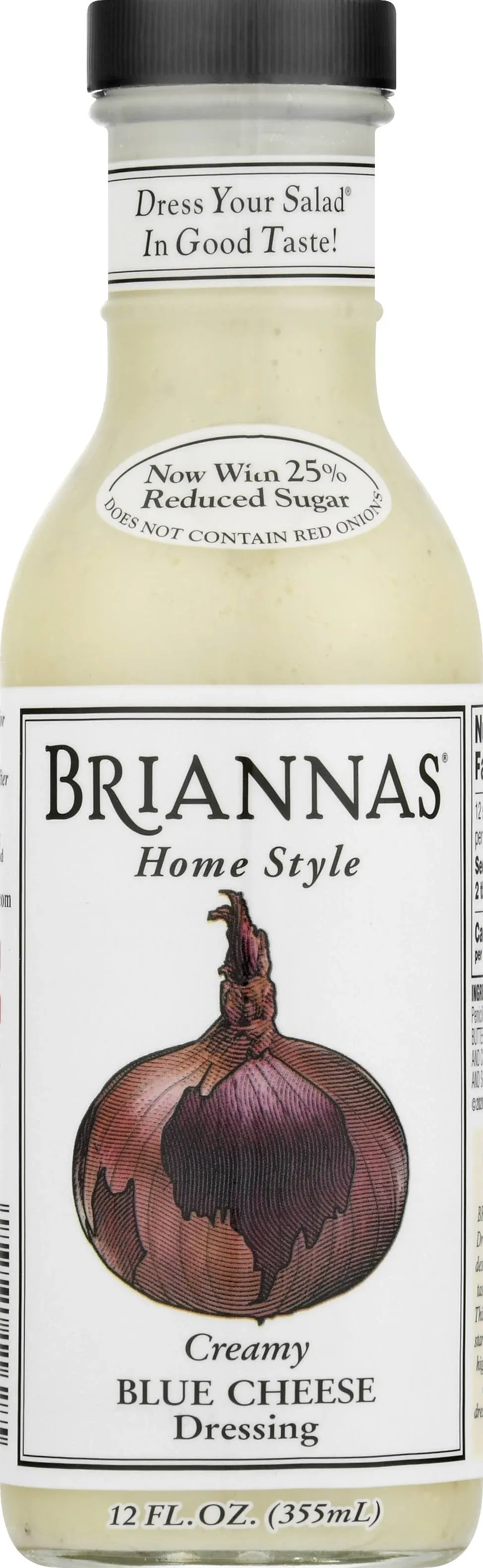 Briannas' Home Style Dressing, True Blue Cheese - 12 fl oz bottle