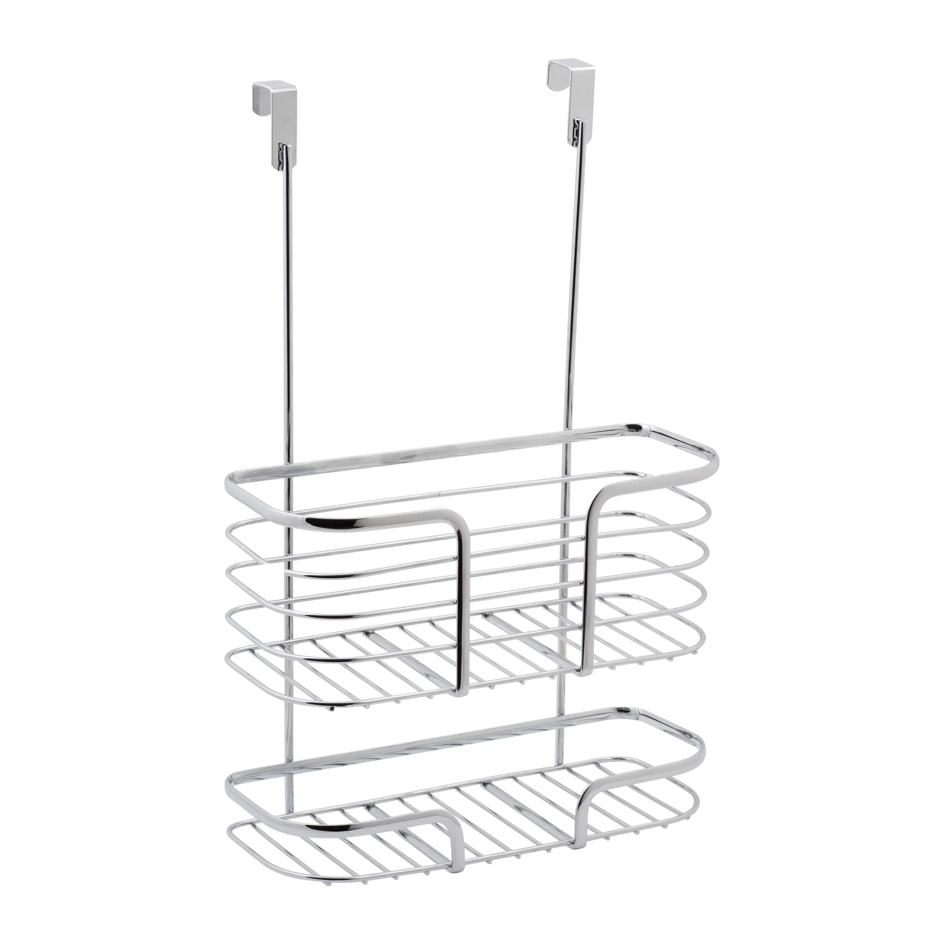 Kitchen Details Chrome 2-Tier Over the Cabinet Organizer