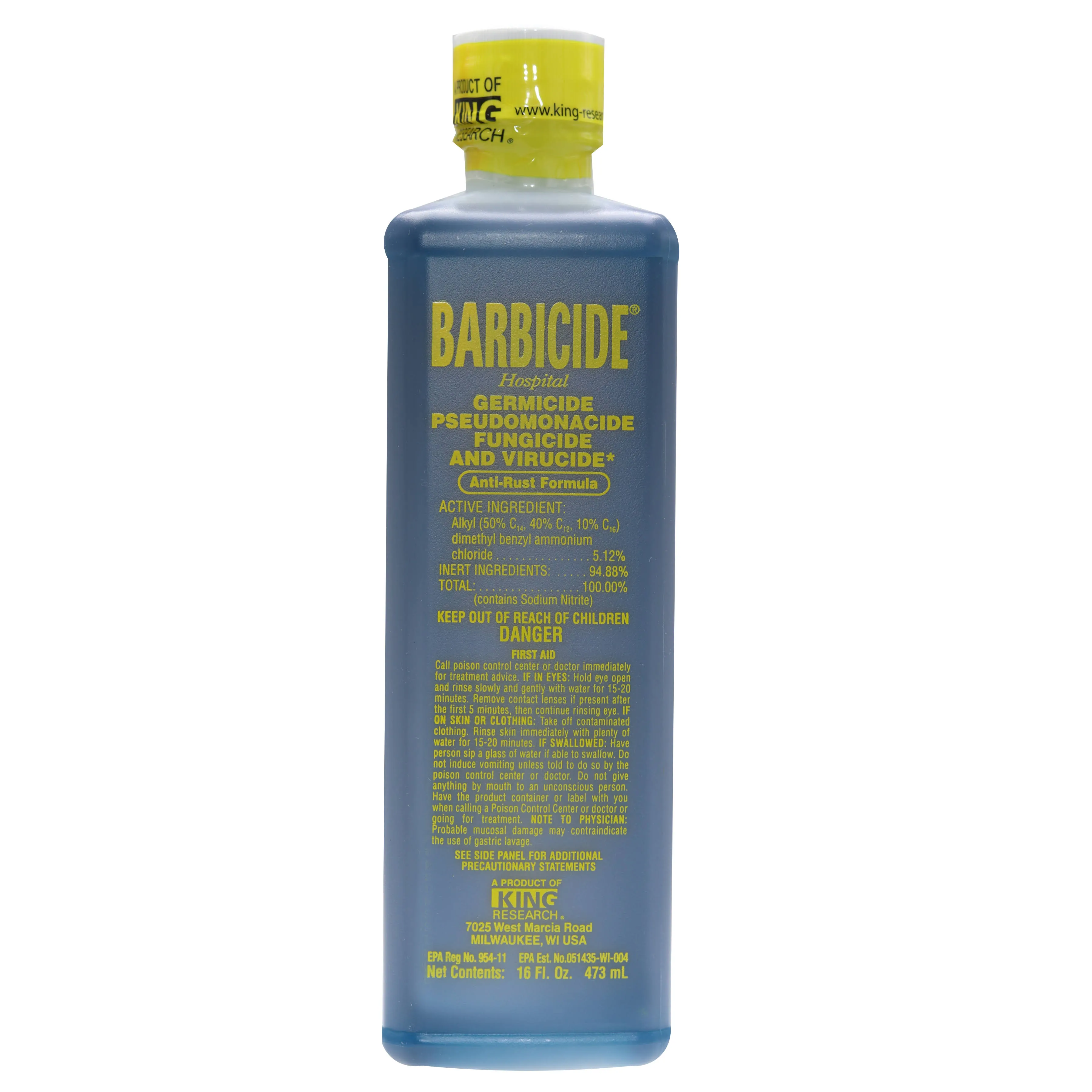 BARBER BEAUTY SALON BARBICIDE HAIR TOOL DISINFECTANT CONCENTRATE 16oz 2023