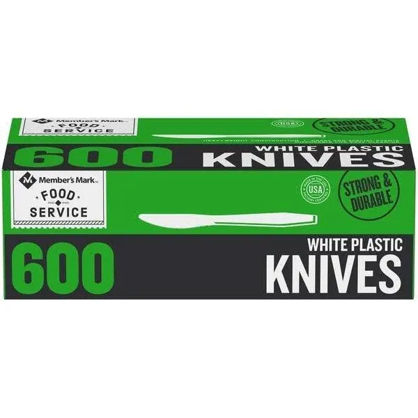 Member's Mark Heavyweight Plastic Knives (600 ct.)