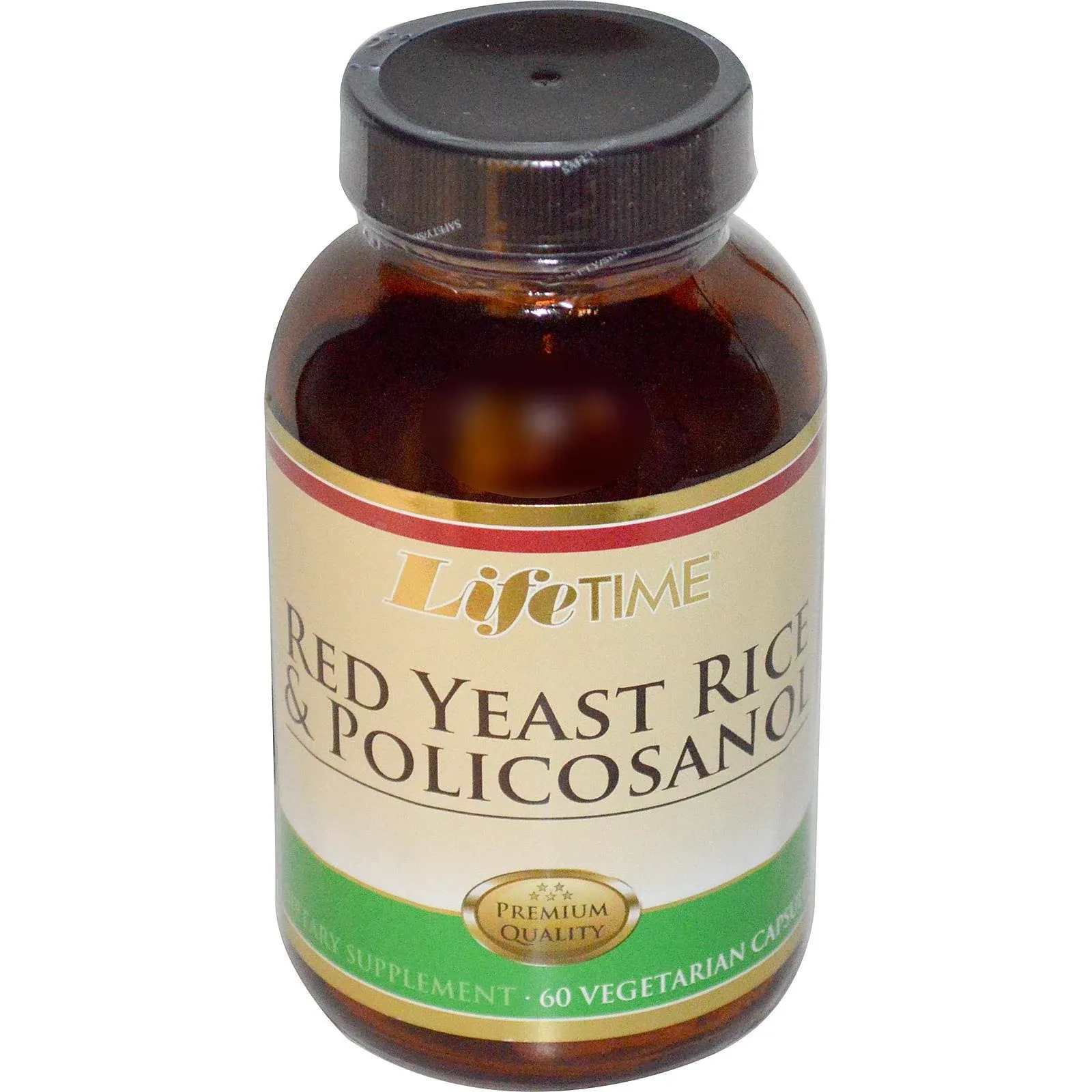 Lifetime Red Yeast Rice and Policosanol Vegetarian Capsules - 60 count