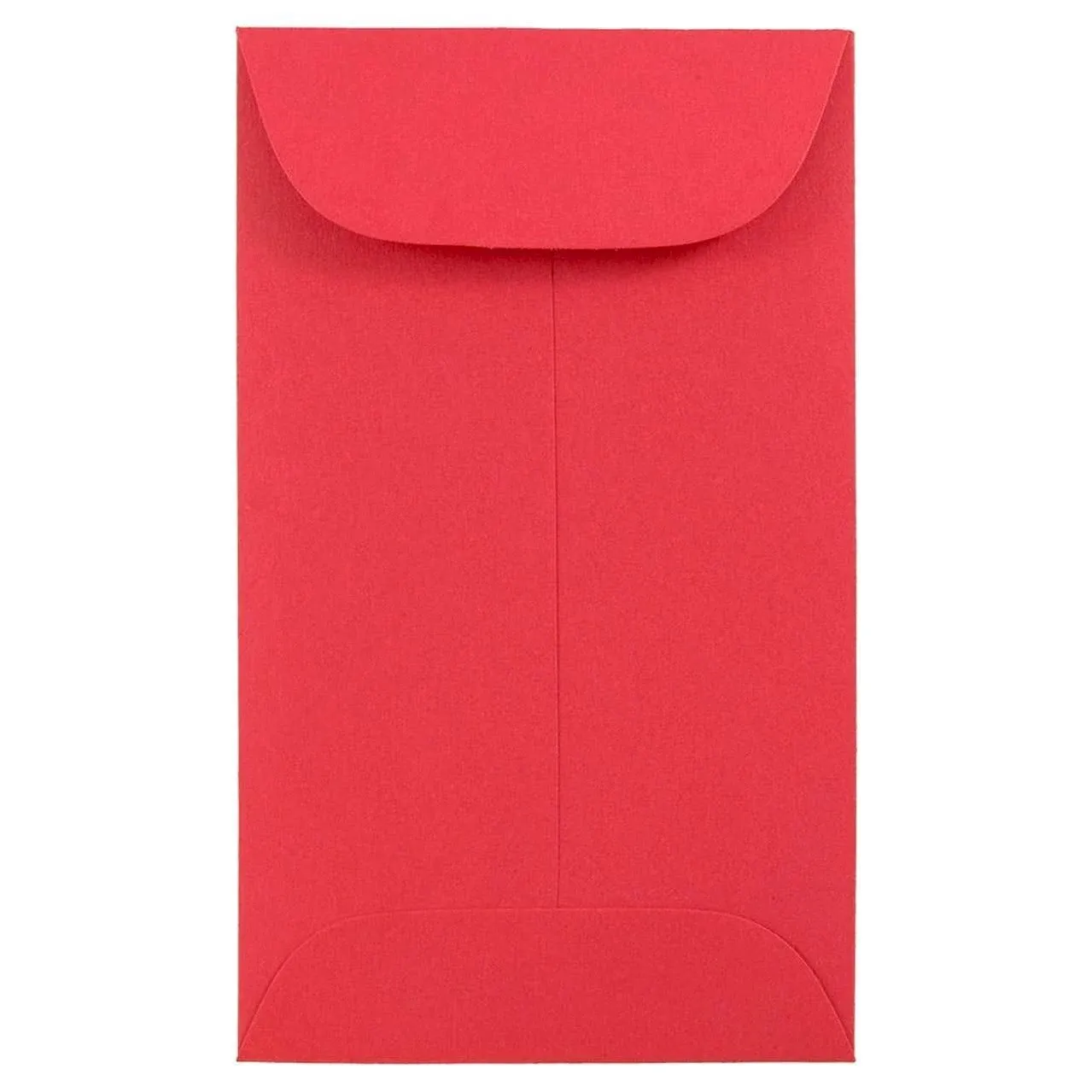 Jam Paper #3 Coin Business Colored Envelopes, 2.5 x 4.25, Red Recycled, 50/Pack ...