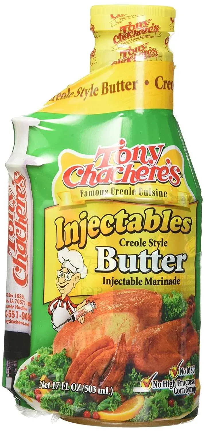 Tony Chacheres Marinade, Butter, Creole Style, Injectable - 17 fl oz