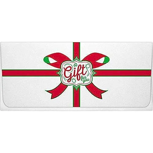 LUX Currency Envelopes A Gift To You on White 2-7/8" x 6-1/2" 50/Pack (CUR0070WGTY50)