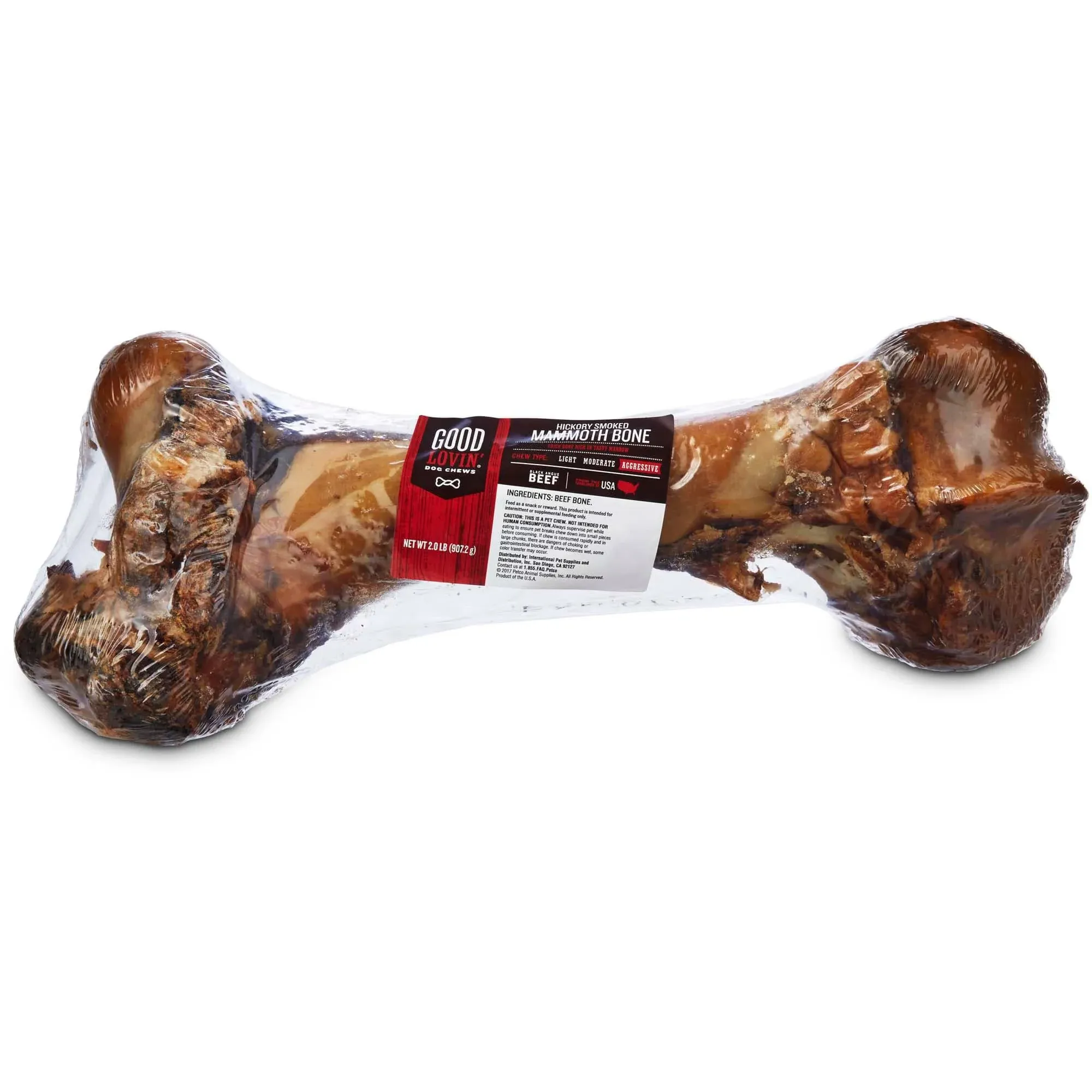 Good Lovin' Hickory Smoked Beef Mammoth Bone Dog Chew | Petco