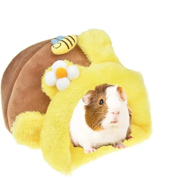 MuYaoPet Rabbit Guinea Pig Snuggle Sack Fleece Bed for Cage Small Animal Hamster