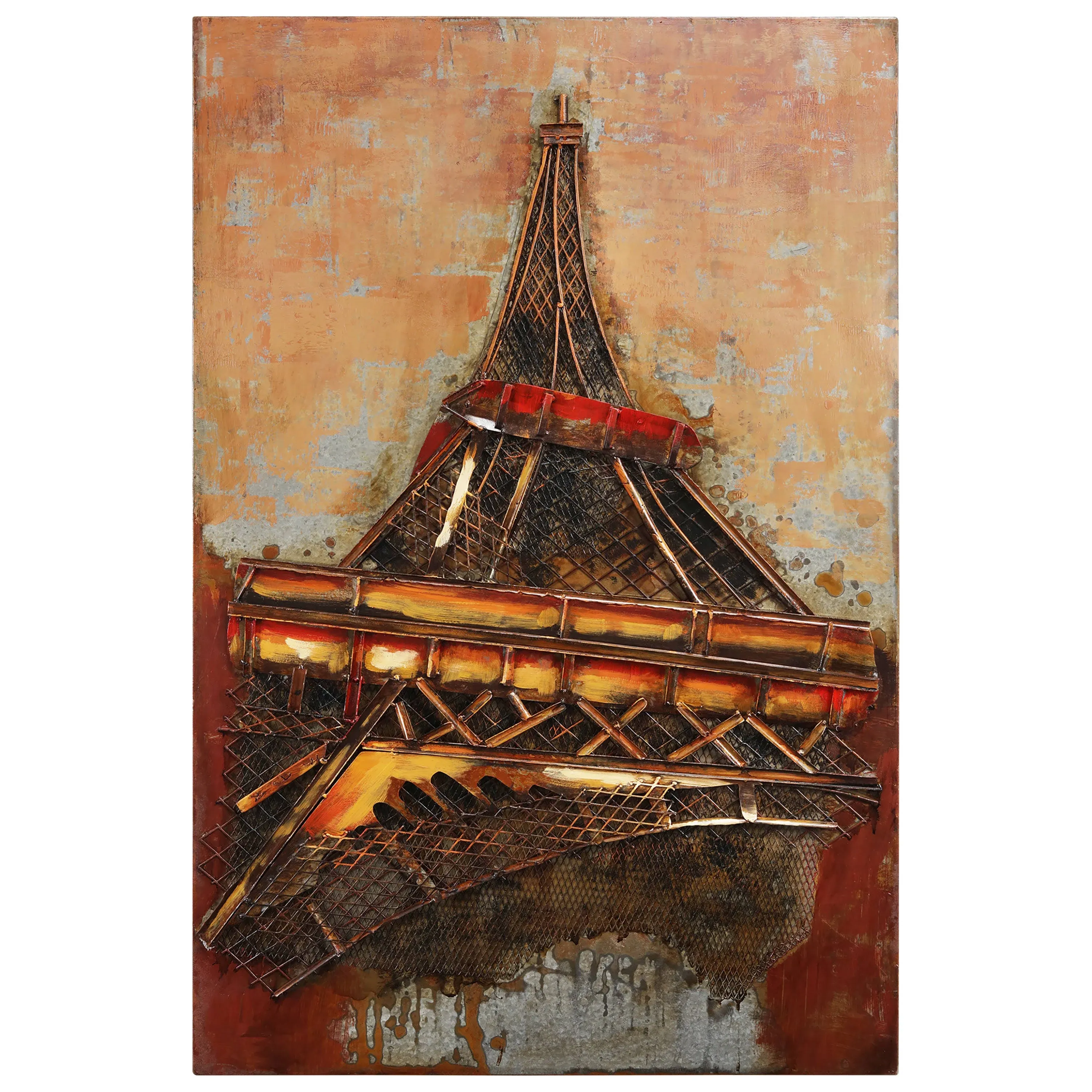 Empire Art Direct Eiffel Tower 1 Mixed Media Iron Hand Painted Dimensional Wall Art