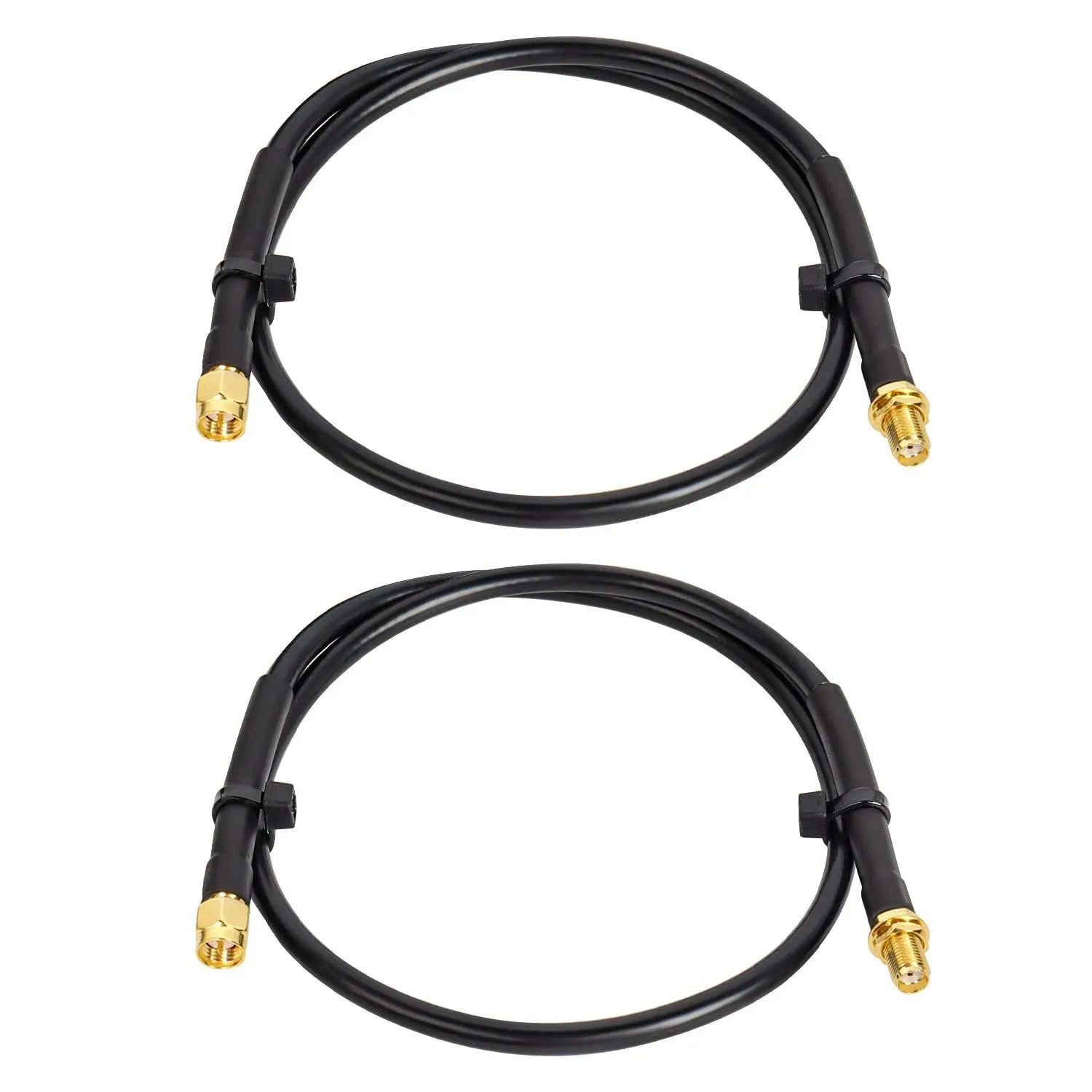 SMA Cable 2PCS SMA Male to SMA Female 2ft RG58 Cable for SDR Equipment Antenn...