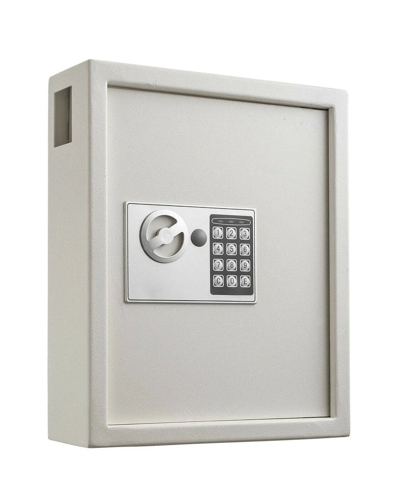 AdirOffice 40-Key Steel Digital Lock Key Cabinet White