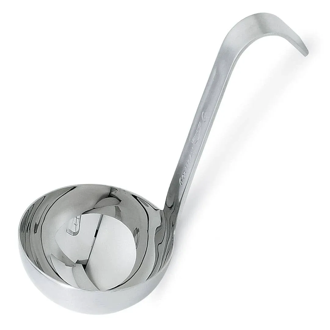 One-Piece Ladle, 5 oz., 3-13/32in. bowldia., with 6in. stainless short handle, 18/8 stainless steel, capacity stamped on product, NSF, imported, Jacobs Pride(R) Collection, Limited Lifetime Warranty