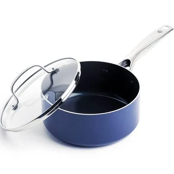 Blue Diamond Ceramic Nonstick 2 Quart Saucepan with Lid--xi293099.