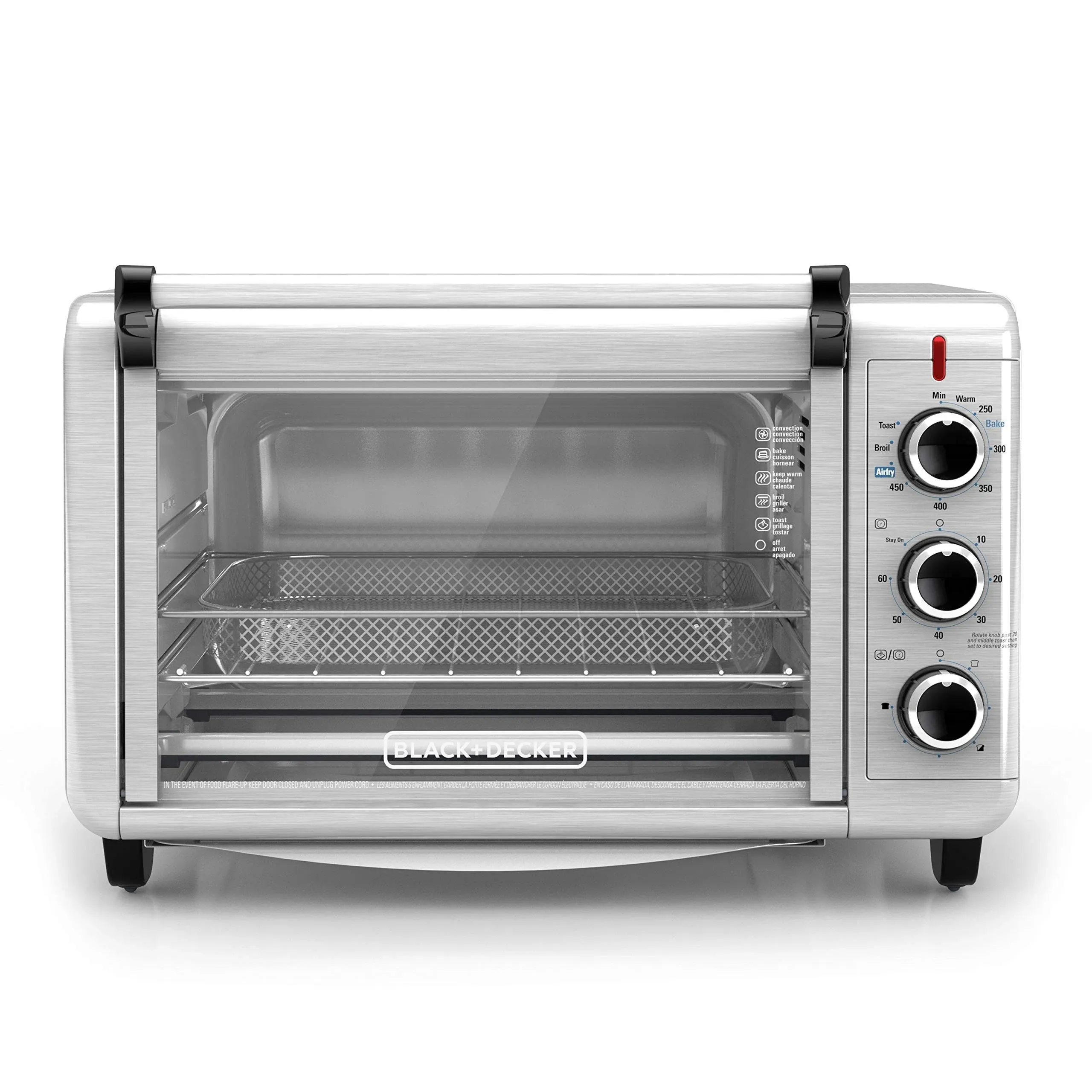 Black and Decker Crisp'n Bake Air Fry Toaster Oven, Refurbished