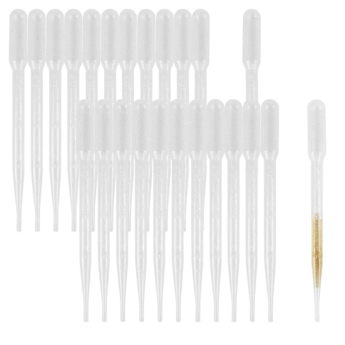 Little Valentine 300 Pack 3ml Plastic Transfer Pipettes Eye Dropper