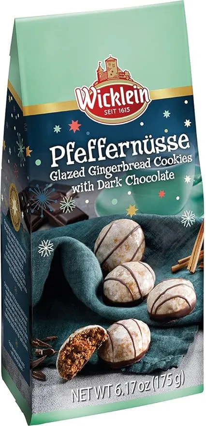 Wicklein Pfeffernusse Glazed Gingerbread with Dark Chocolate Bag 6.17 oz