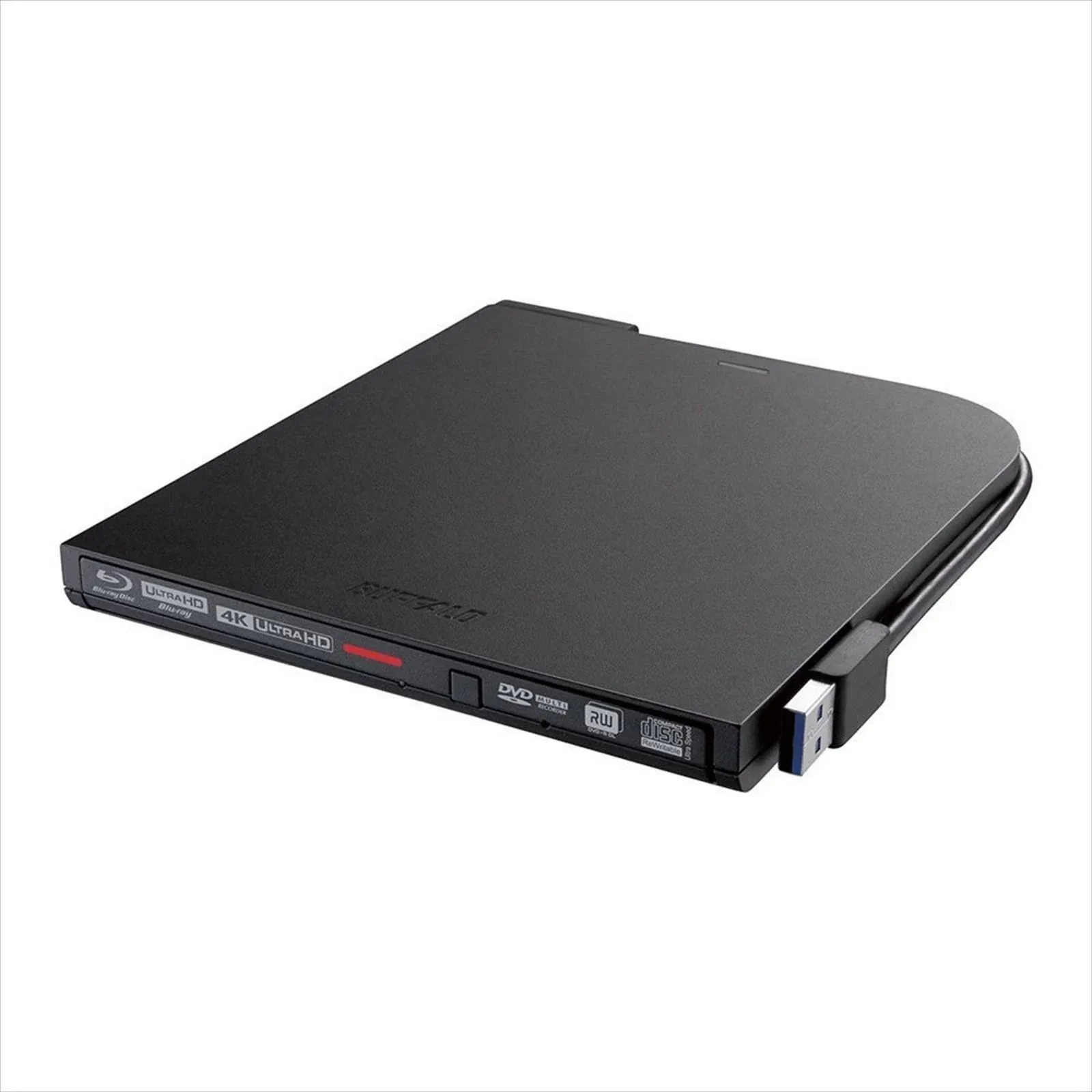 BUFFALO Ultra HD Blu-ray UHD BD Compatible Portable Blu-ray Drive BRUHD-PU3-BK