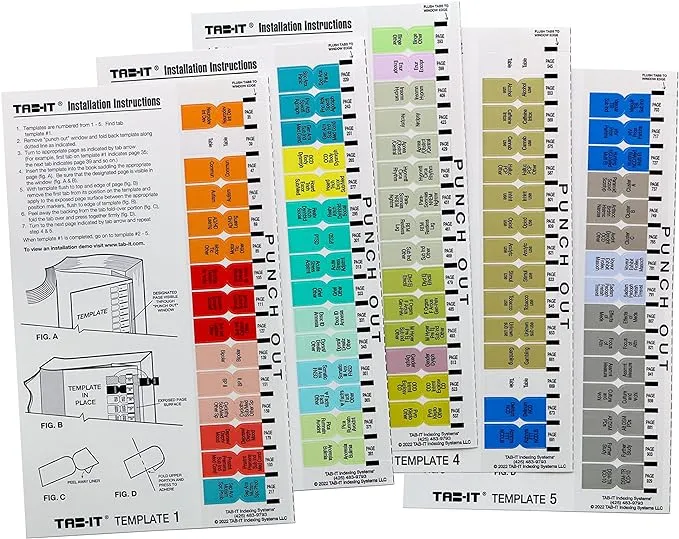 DSM-5-TR Index Tabs by TAB-IT | Color Coded by Diagnosis | Includes Easy Installation Template