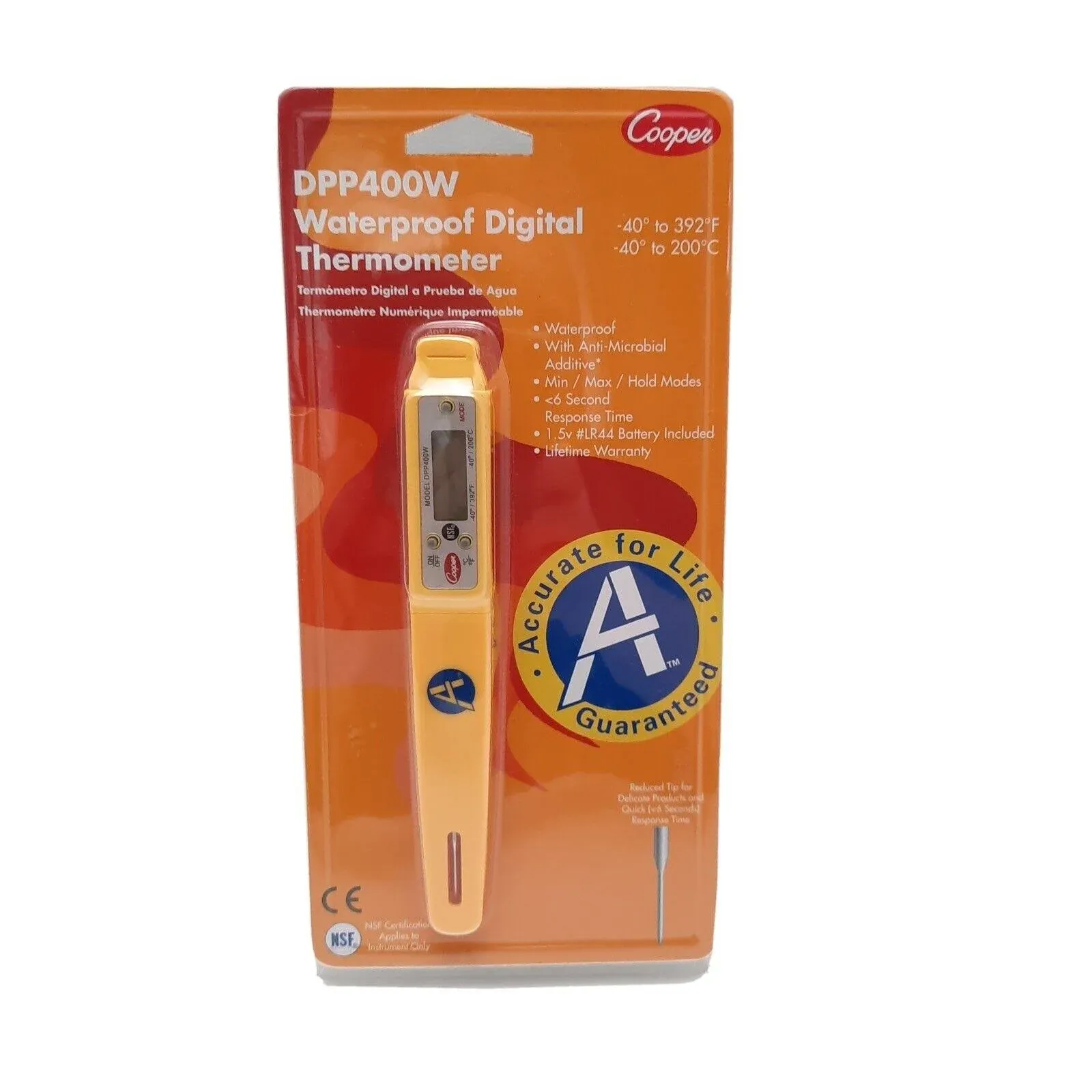 Cooper-Atkins DPP400W Waterproof Digital Thermometer