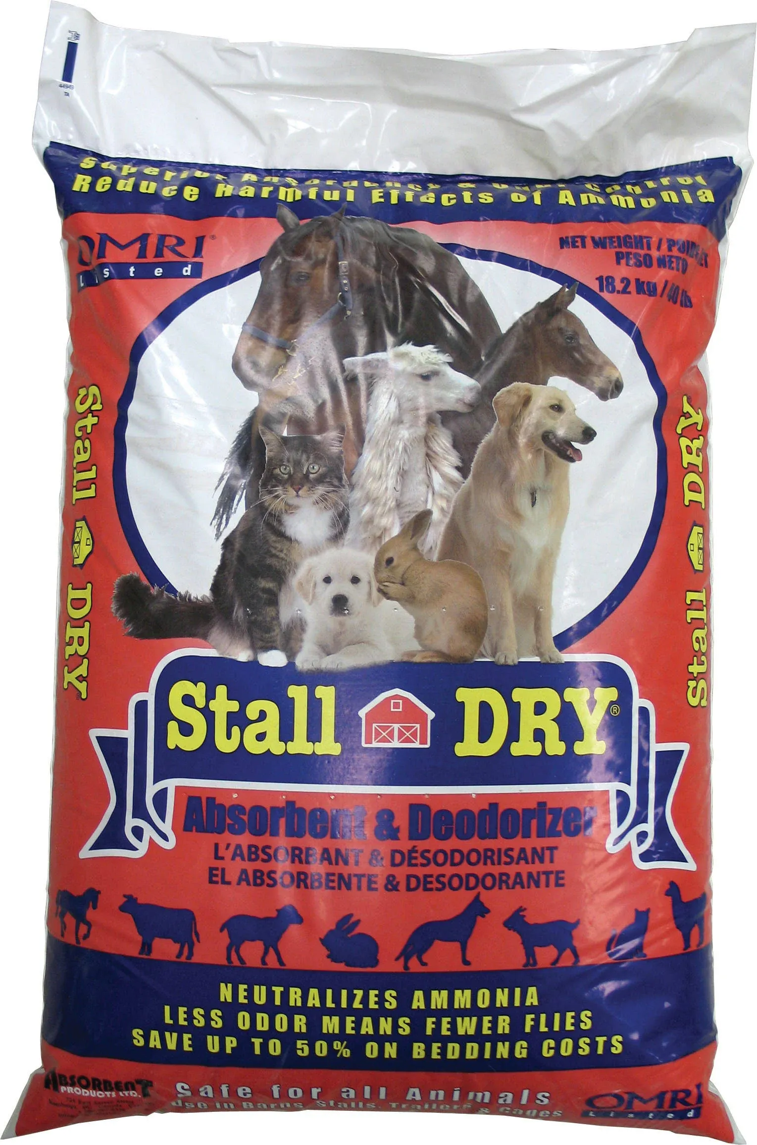 Stall Dry Deodorizer & Water Clean Up