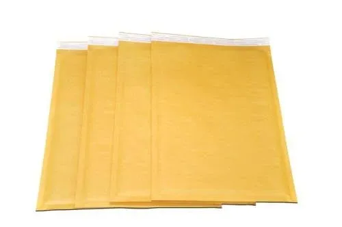 100 #DVD 7.25x9.75 Kraft Bubble Mailers Padded Envelopes