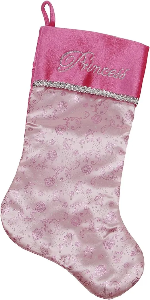 &quot;Princess&quot; Pink &amp; Silver Stocking