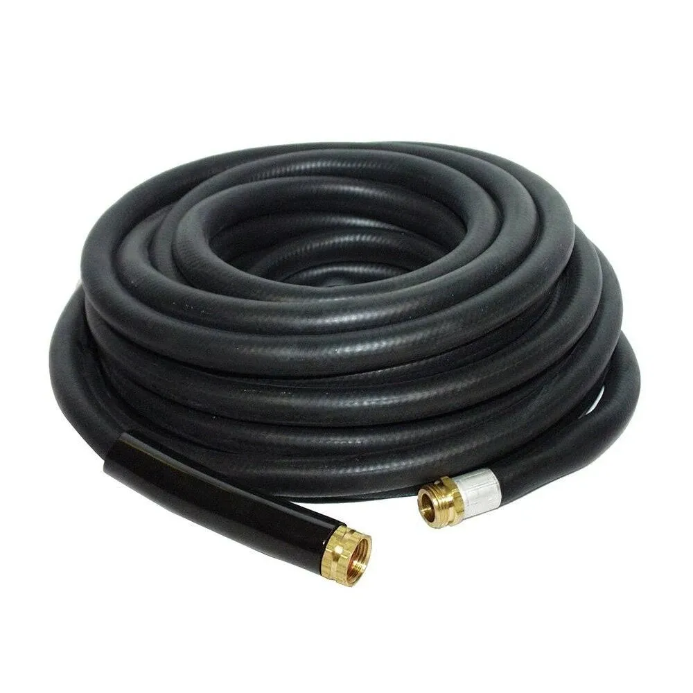 Apache 98108809 100 Foot Industrial Rubber Garden Water Hose with Brass Fittings