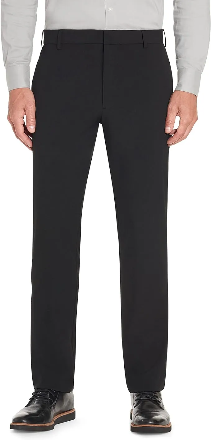 Van Heusen Men's Stain Shield Stretch Slim Fit Flat Front Dress Pant