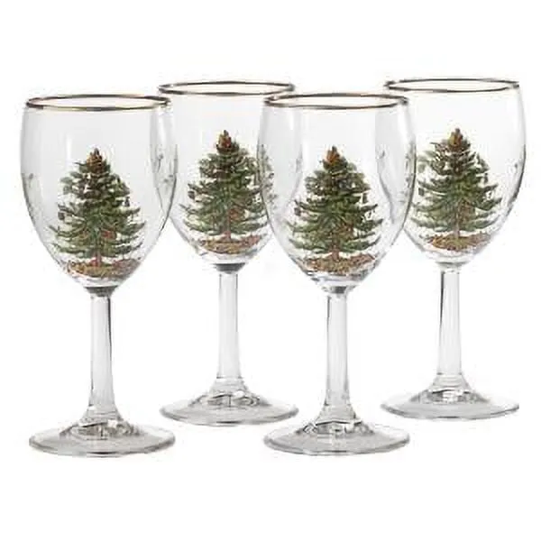 Christmas Tree 13 oz. Glassware Wine Glass, Set of 4
      
          Christmas Tree 13 oz. Glassware Wine Glass, Set of 4