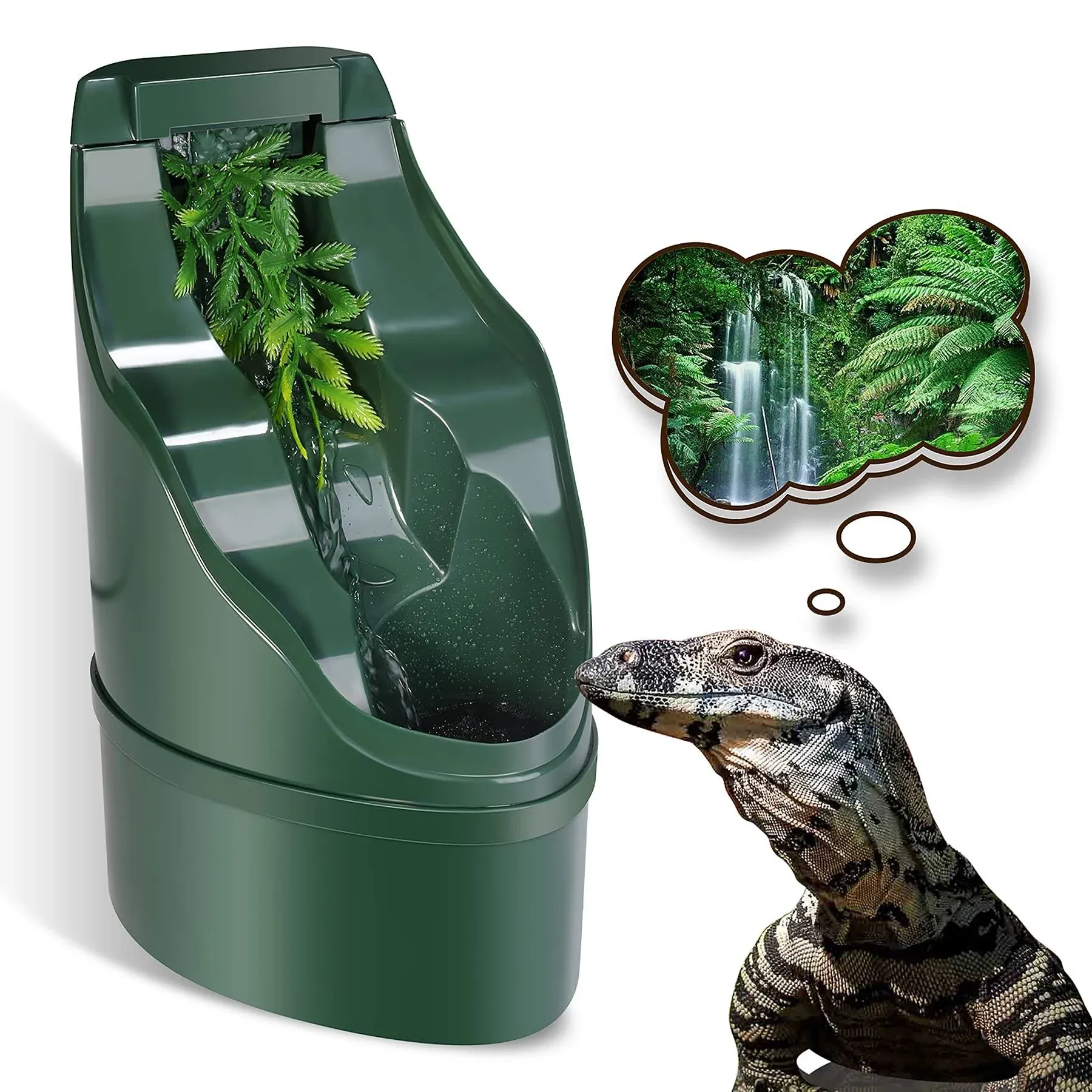 NEPTONION Reptile Chameleon Cantina Drinking Fountain Water Dripper Comes With ...