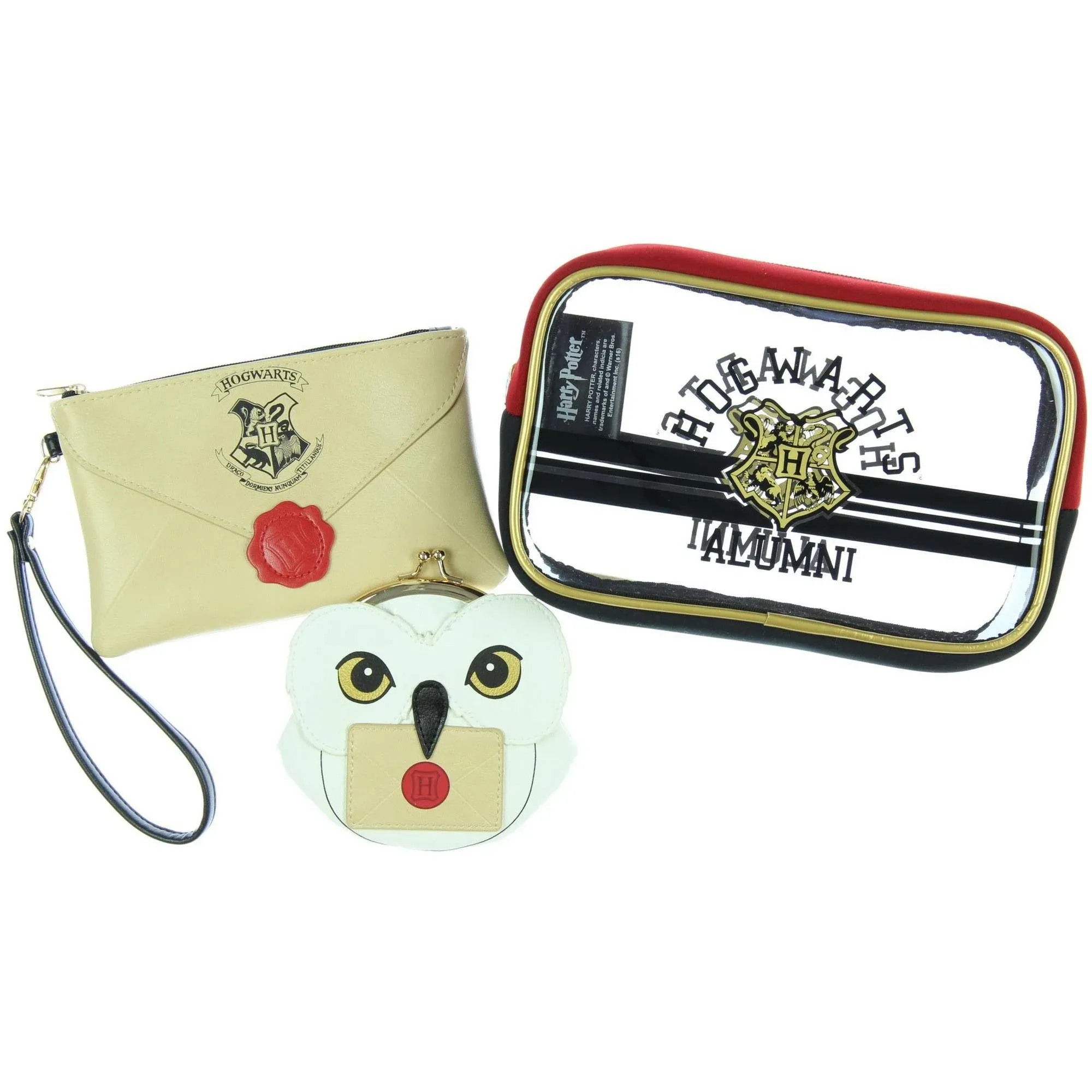 Harry Potter Hogwarts Alumni Jrs. Gift Set Makeup Case Zip Wallet & Coin Purse