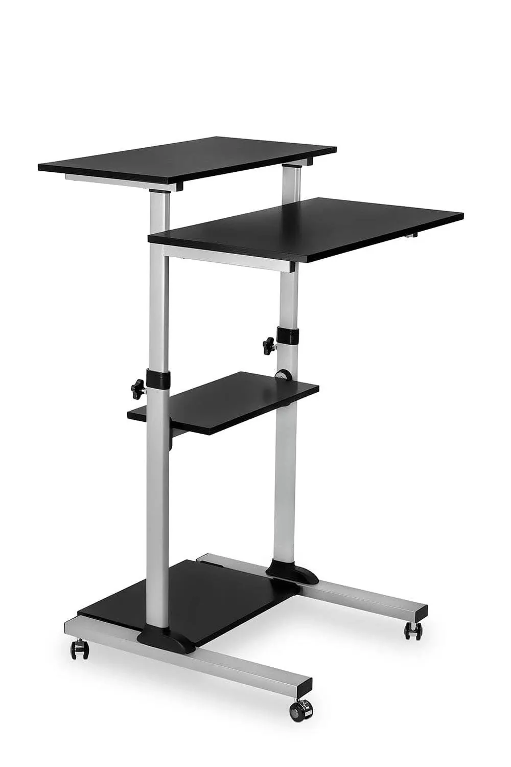 Mount-It! Height Adjustable Rolling Stand Up Desk