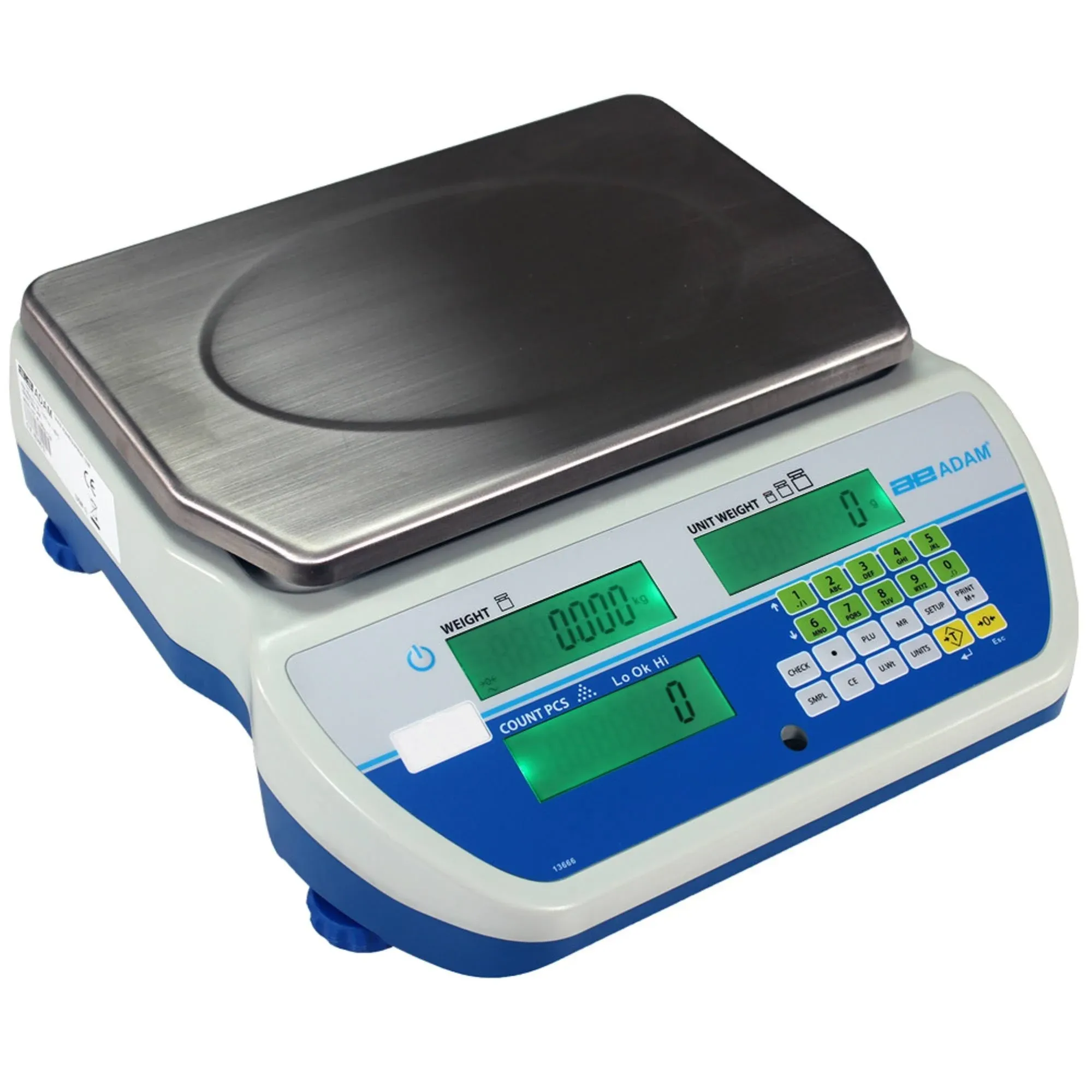 Adam Equipment CCT 48UH Cruiser Bench Counting Scale, 48000 g Capacity, 0.5 g Readability