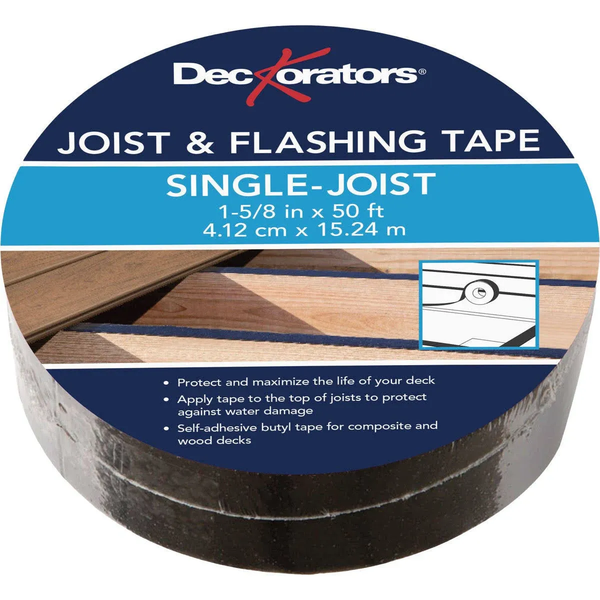 Deckorators Butyl Joist Flashing Tape - 1-5/8"W x 50'L 401879