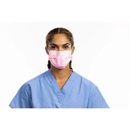 Halyard Pink Level 1 Procedure Mask with Earloops