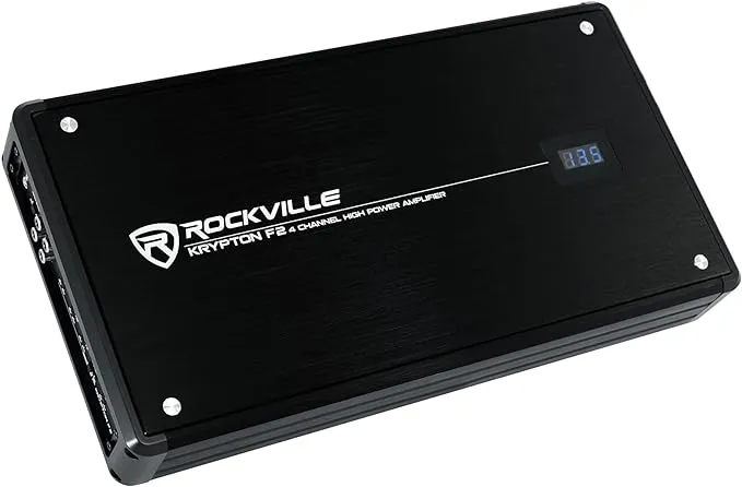 Rockville Krypton-M3 4000w Max/1000w RMS Mono 1 Ohm Car Amplifier Amp+Remote