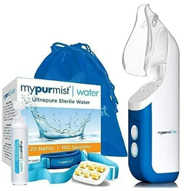 New! 2020 Model Mypurmist Free Ultrapure Handheld Personal Vaporizer and Humidifier (Cordless) Premium Kit