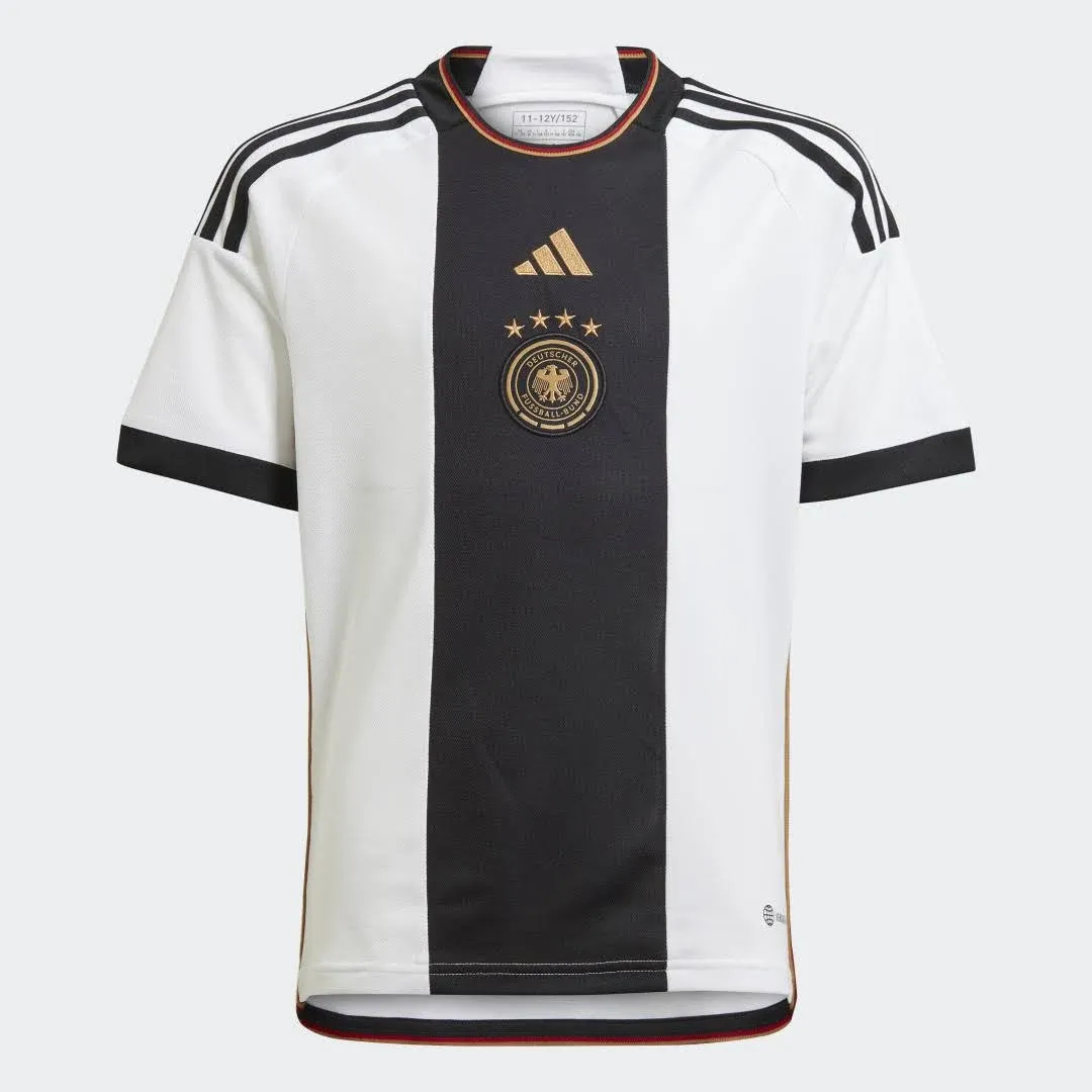 Adidas Germany 2022 World Cup Youth Home Jersey