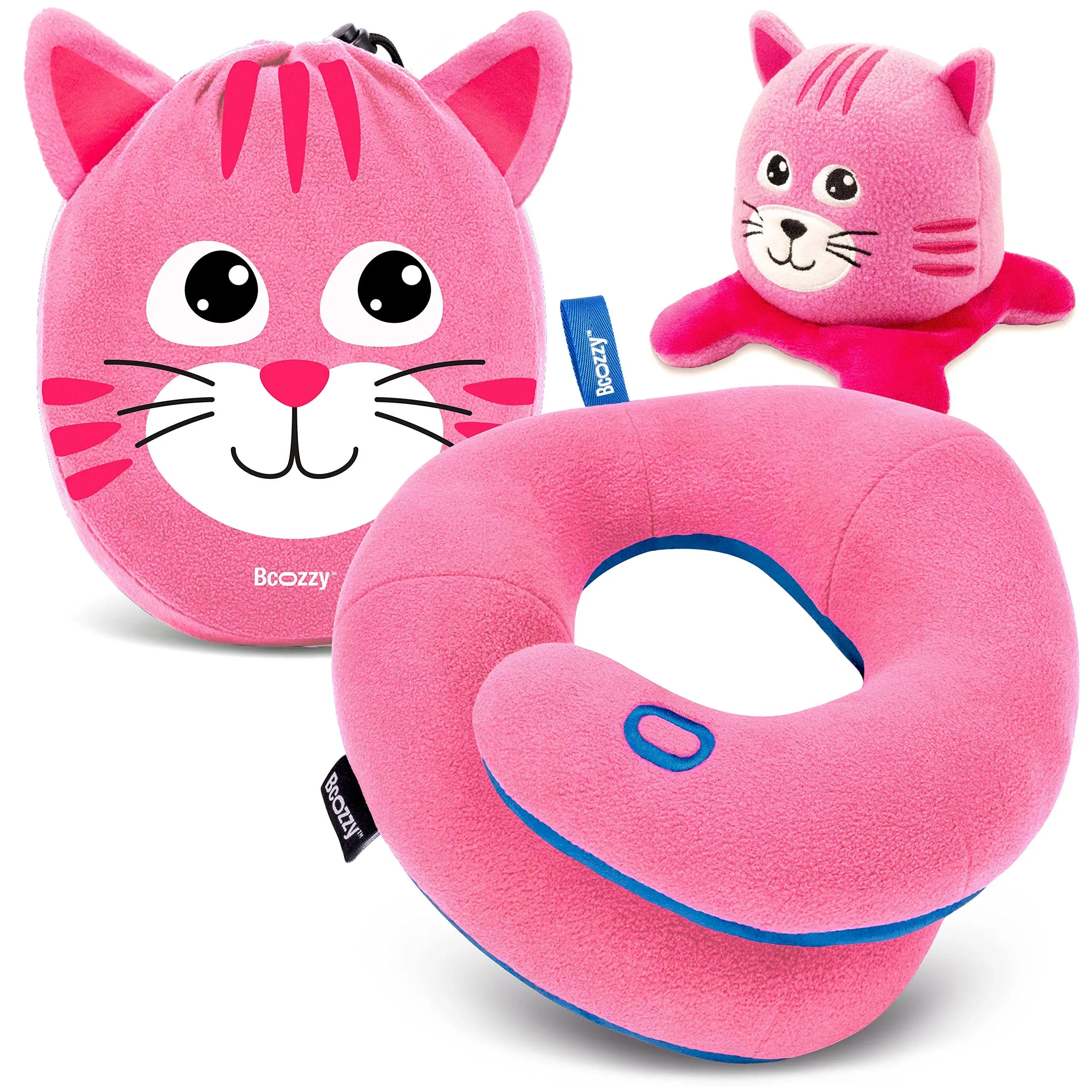 BCOZZY Kids Travel Neck Pillow, Supports The Neck, Head & Chin, Stops The Head ...