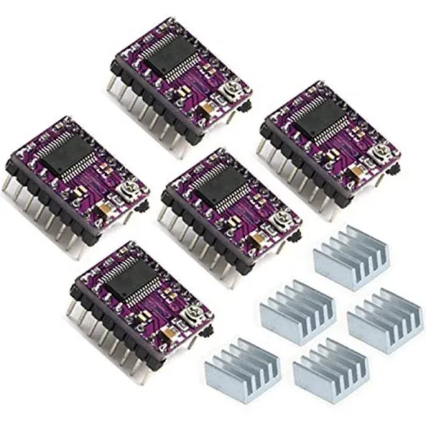 HiLetgo 5pcs DRV8825 Stepper Motor Driver Module for 3D Printer RepRap 4 Ramps1 ...