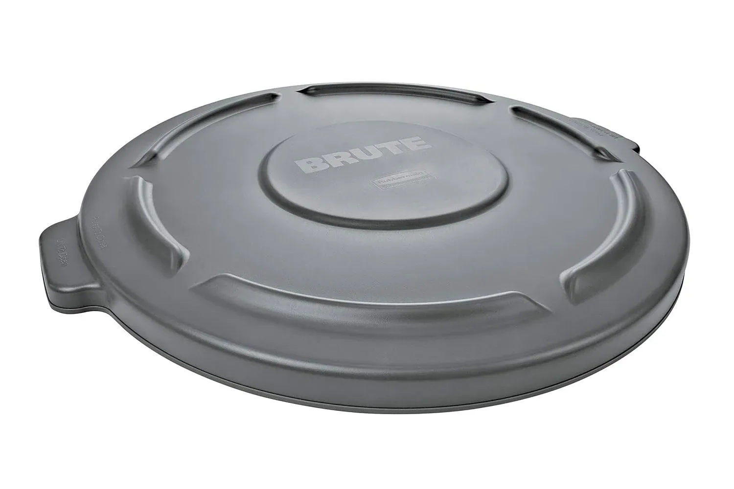 Rubbermaid Commercial Flat Top Lid for 20 Gal Round Brute Containers, 19.88 ...